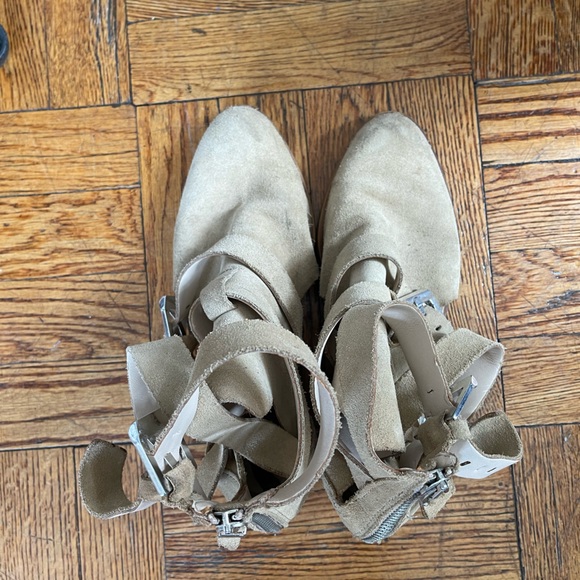 ZARA woman suede cut out strappy boot - Picture 9 of 14